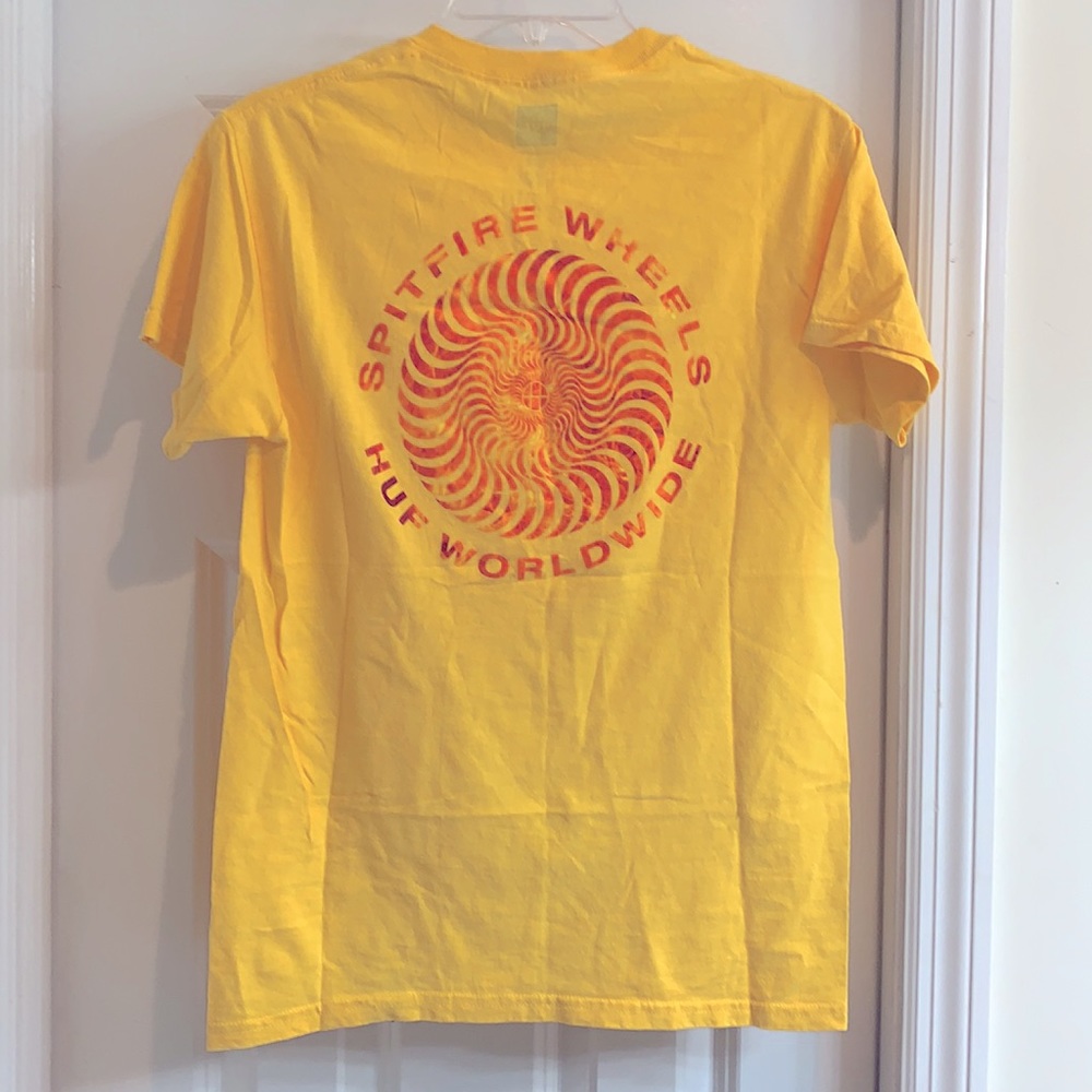 HUF Spitfire Wheels Swirl logo T Shirt Size  S